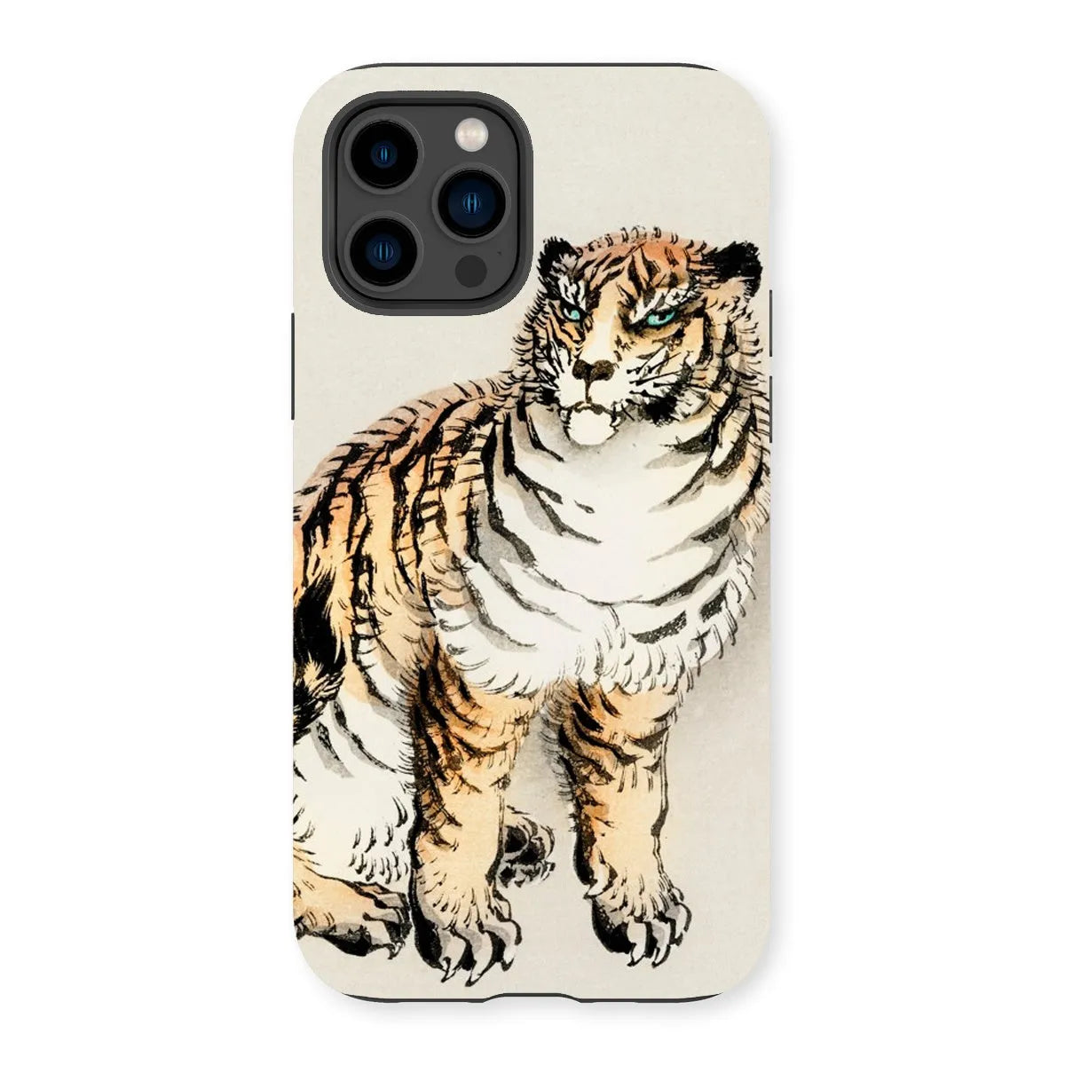 Tiger - Meiji Animal Aesthetic Phone Case - Kōno Bairei - Iphone 14 Pro / Matte - Mobile Phone Cases - Aesthetic Art