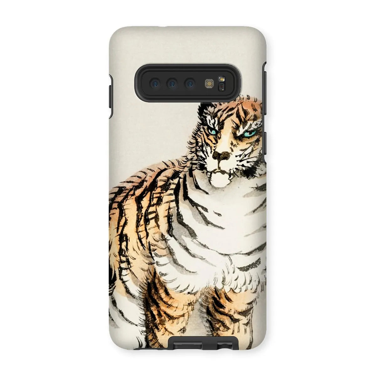 Tiger - Meiji Animal Aesthetic Phone Case - Kōno Bairei - Samsung Galaxy S10 / Matte - Mobile Phone Cases - Aesthetic