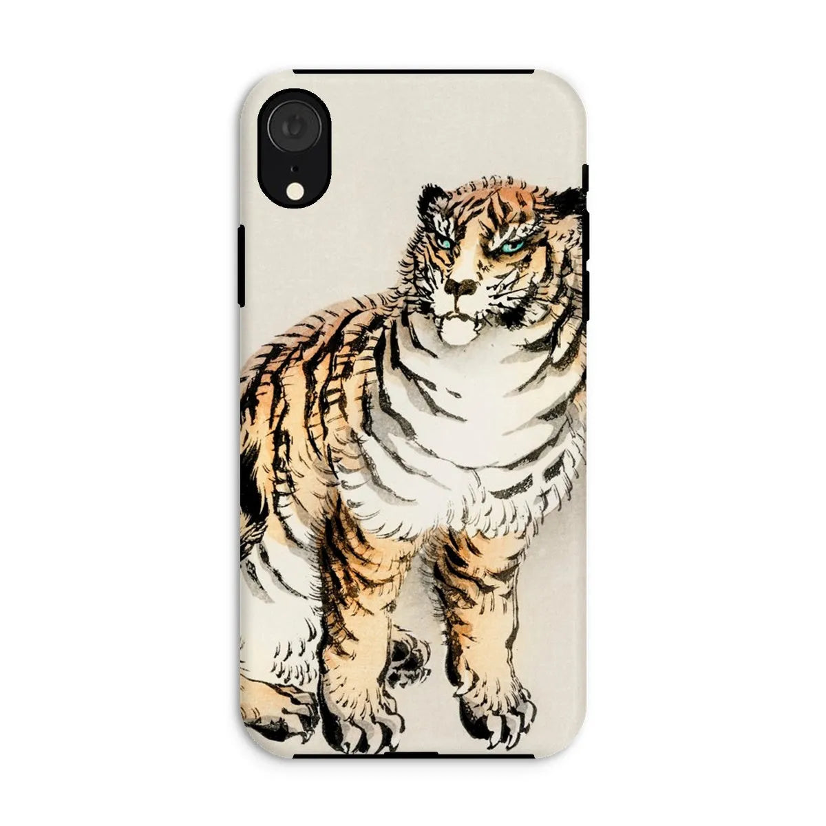 Tiger - Meiji Animal Aesthetic Phone Case - Kōno Bairei - Iphone Xr / Matte - Mobile Phone Cases - Aesthetic Art