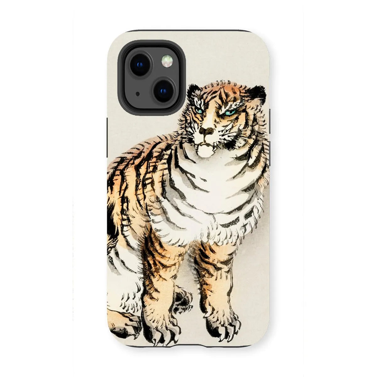 Tiger - Meiji Animal Aesthetic Phone Case - Kōno Bairei - Iphone 13 Mini / Matte - Mobile Phone Cases - Aesthetic Art