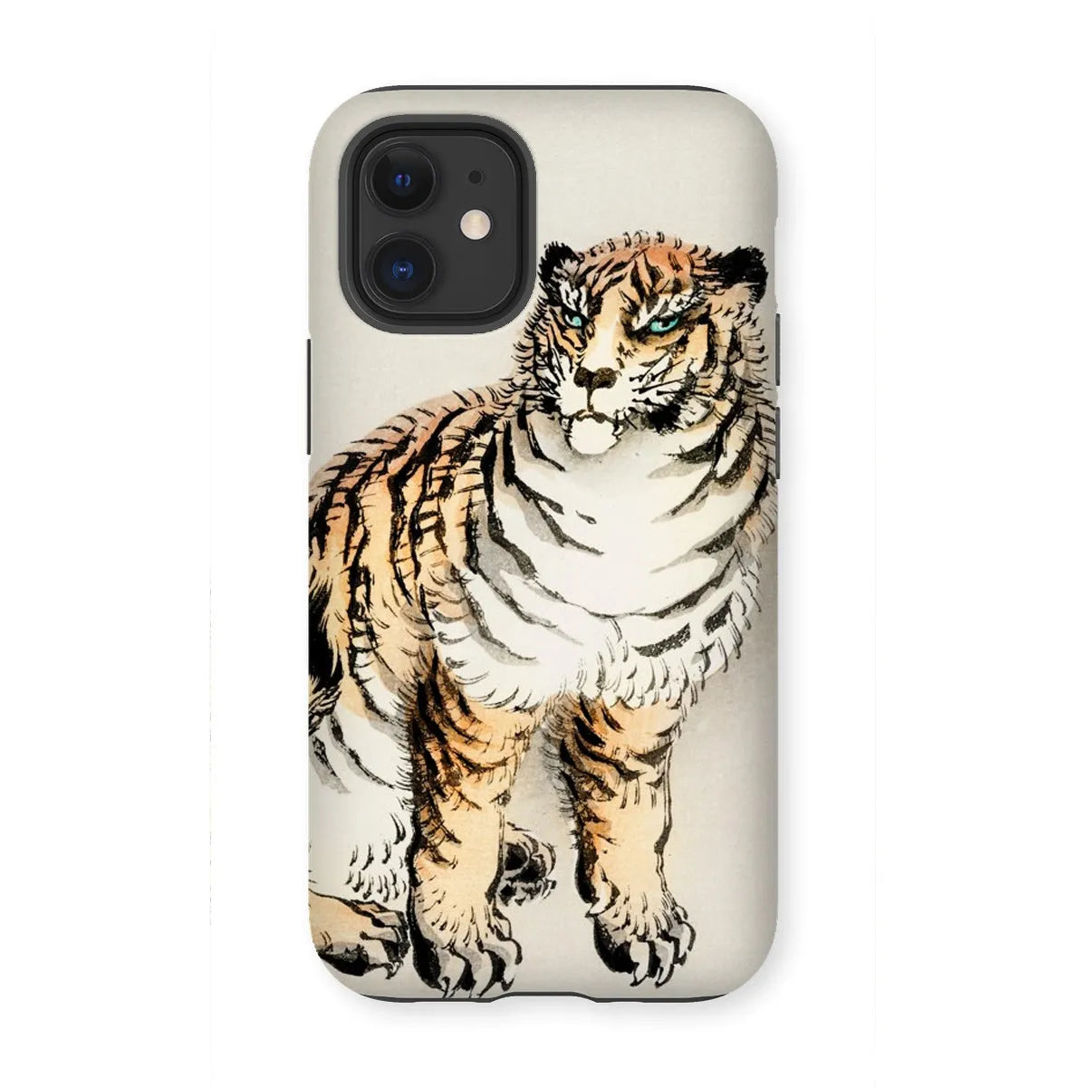 Tiger - Meiji Animal Aesthetic Phone Case - Kōno Bairei - Iphone 12 Mini / Matte - Mobile Phone Cases - Aesthetic Art