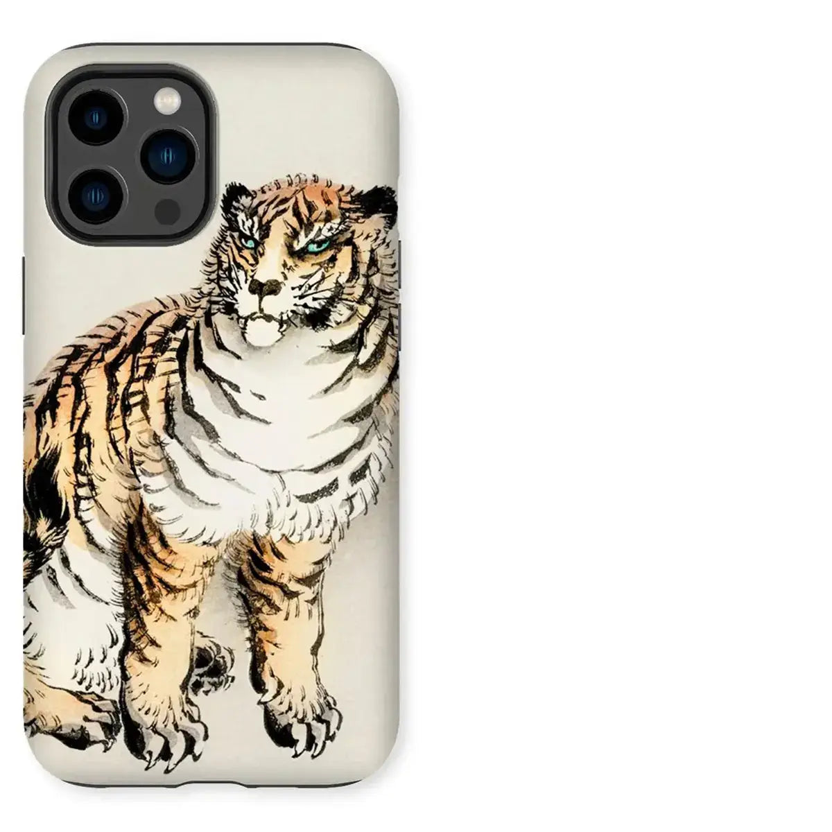Tiger-themed art iPhone case showcasing eclectic design for iPhone cases enthusiasts