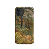 Tiger in a Tropical Storm - Henri Rousseau Iphone Case, 11 / Matte, Phone Case Jungle Scene
