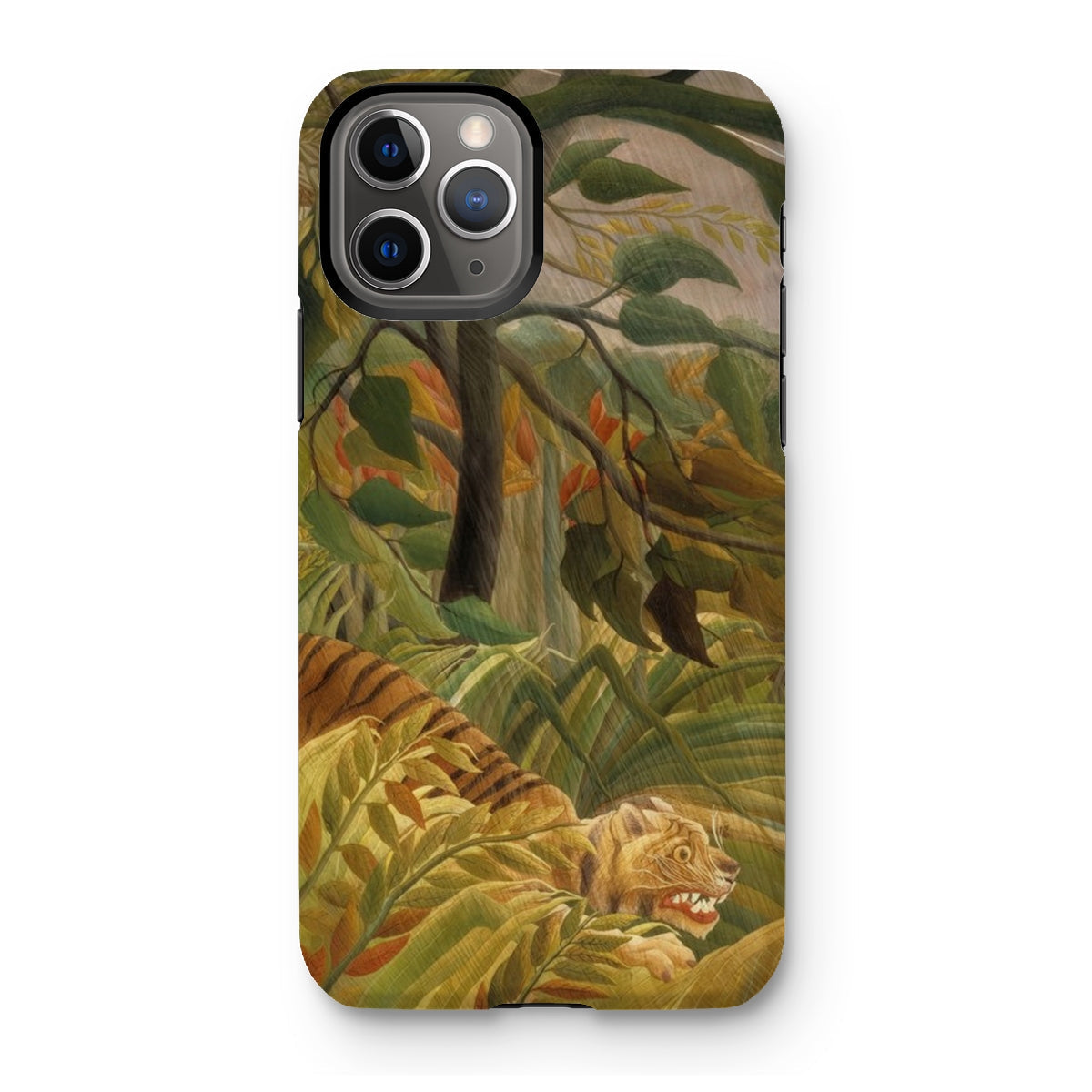 Tiger in a Tropical Storm - Henri Rousseau Iphone Case, 11 Pro / Matte, Tiger-themed Iphone Case