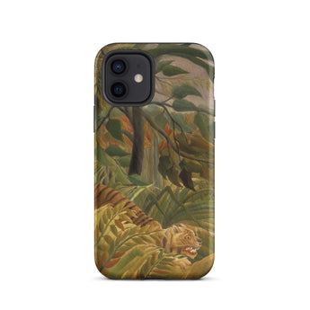 Tiger in a Tropical Storm - Henri Rousseau Iphone Case, 12 / Matte, Tiger-themed Iphone Case