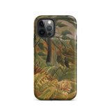 Tiger in a Tropical Storm - Henri Rousseau Iphone Case, 12 Pro / Matte, Tiger Jungle Phone Case
