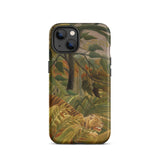 Tiger in a Tropical Storm - Henri Rousseau Iphone Case, 13 / Matte, Iphone Case Jungle Tiger Art