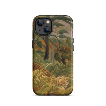 Tiger in a Tropical Storm - Henri Rousseau Iphone Case, 13 / Matte, Iphone Case Jungle Tiger Art
