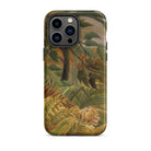 Tiger in a Tropical Storm Henri Rousseau Iphone Case, 14 Pro Max / Matte, Tiger Themed Iphone Case