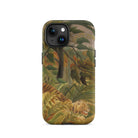 Tiger in a Tropical Storm Henri Rousseau Iphone Case, 15 / Matte, Tiger Themed Phone Case
