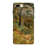 Tiger in a Tropical Storm - Henri Rousseau Iphone Case, 8 Plus / Matte, Phone Case Jungle Tiger Art
