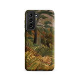 Tiger in a Tropical Storm - Henri Rousseau Samsung Case, Galaxy S21 / Matte, Smartphone Nature-themed Protective Case