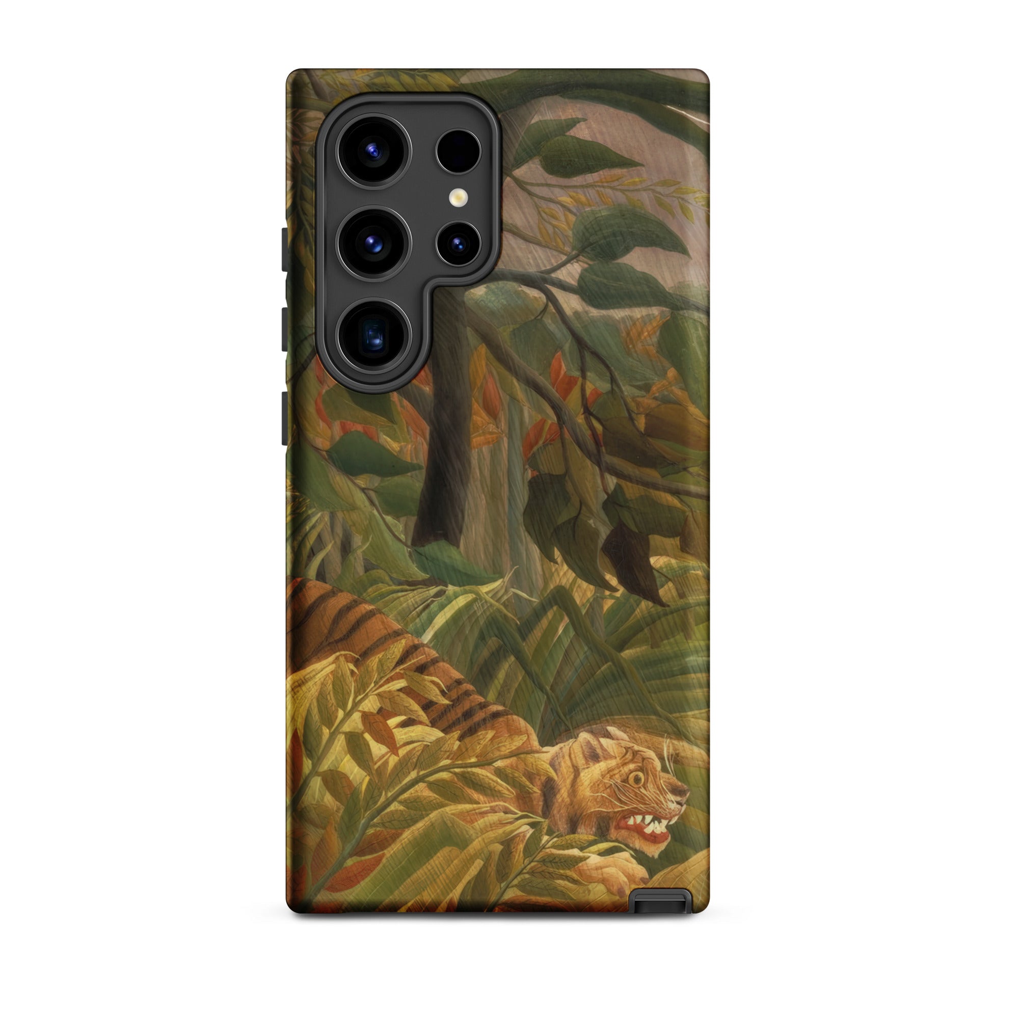 Tiger in a Tropical Storm Henri Rousseau Samsung Case, Galaxy S24 Ultra / Matte, Smartphone Tiger Themed Case