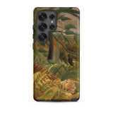 Tiger in a Tropical Storm - Henri Rousseau Samsung Case, Galaxy S25 Ultra / Matte, Smartphone Nature-themed Protective Case