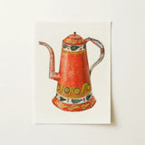 Tin Coffee Pot - Harry Grossen Kitchen Art Print / Canvas, 12x16’’ / 31x41cm / Unframed / no Border, Posters Prints & Visual Artwork, Toby