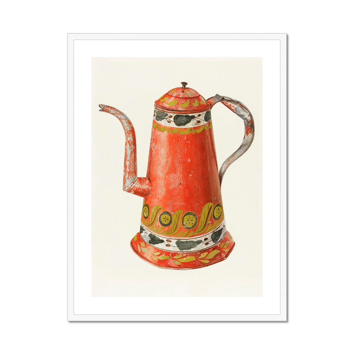 Tin Coffee Pot - Harry Grossen Kitchen Art Print