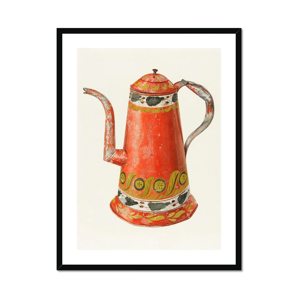 Tin Coffee Pot - Harry Grossen Kitchen Art Print