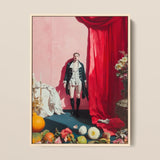 Tinker Tailor - Gay Lowbrow New Romantic Art Print / Canvas Framed Painting Man 18th-century Black Coat White Cravat Queer Baroque