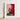 White-framed Art Print Man Historical Attire Red Curtain Queer Baroque Portraiture, Stage Lights Rake, Rose Wall
