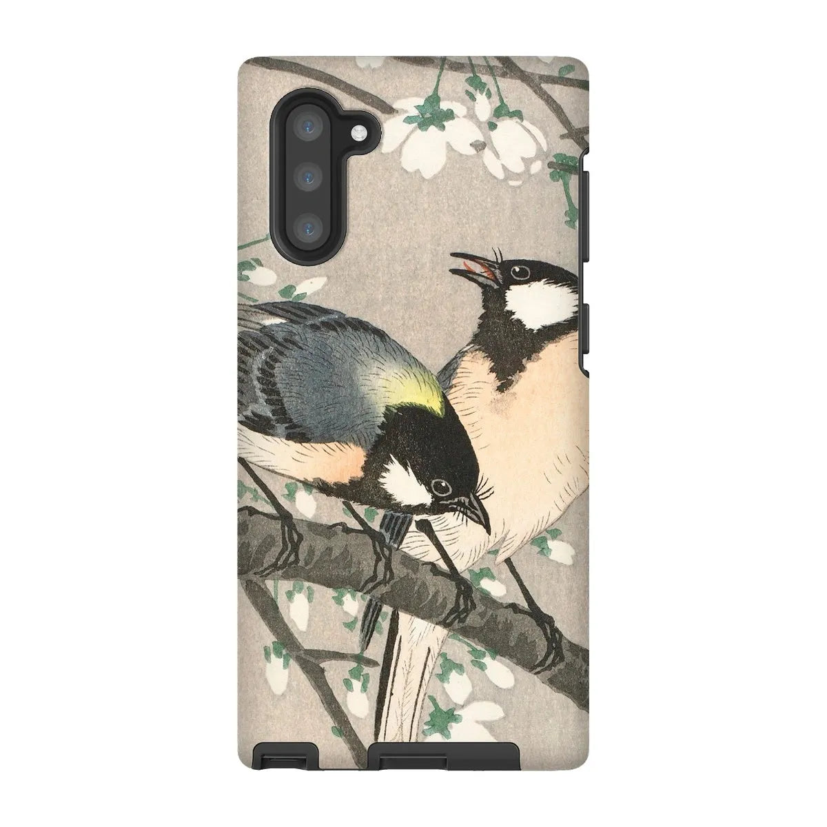 Tits On Cherry Branch - Bird Art Phone Case - Ohara Koson - Samsung Galaxy Note 10 / Matte - Mobile Phone Cases