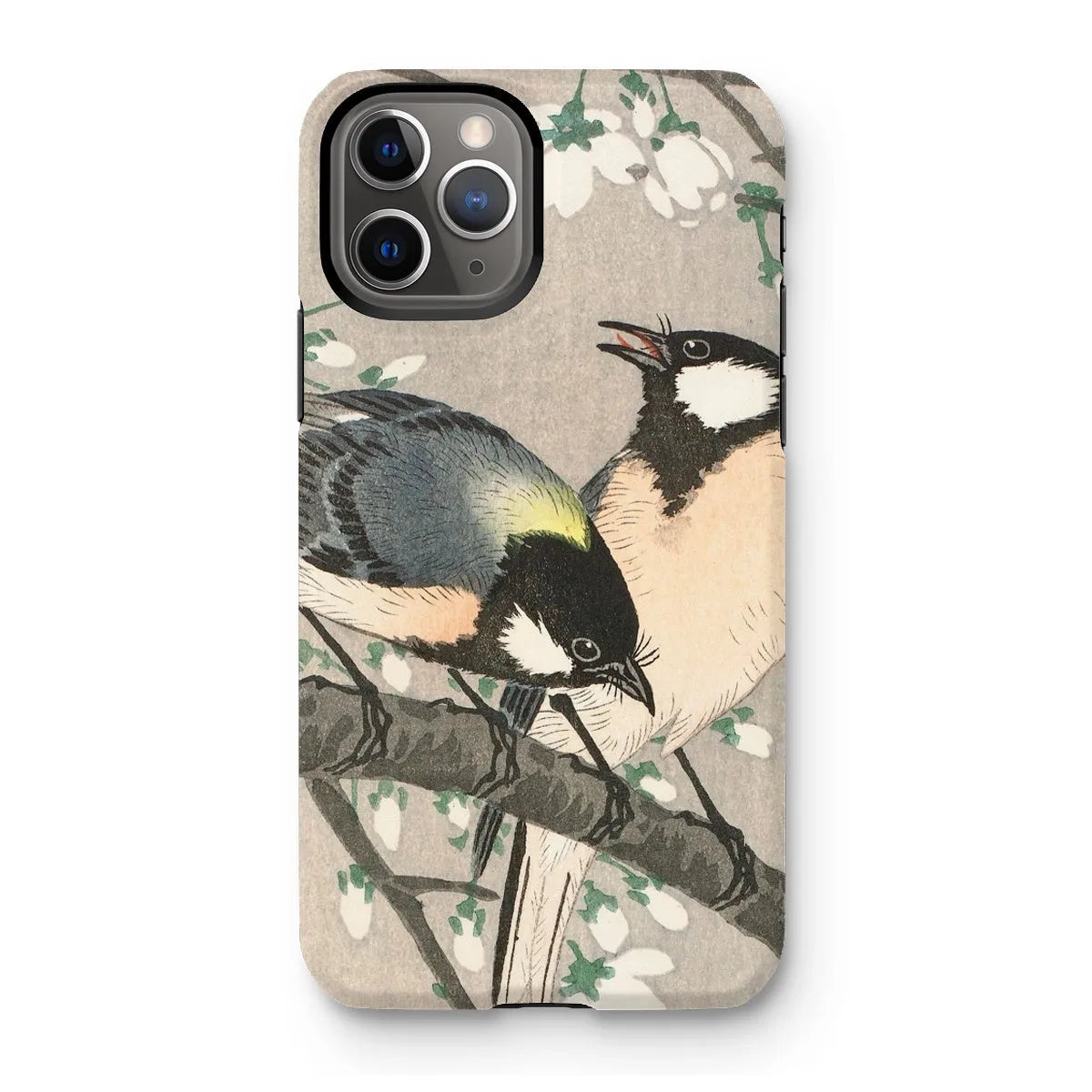 Tits On Cherry Branch - Bird Art Phone Case - Ohara Koson - Iphone 11 Pro / Matte - Mobile Phone Cases - Aesthetic Art