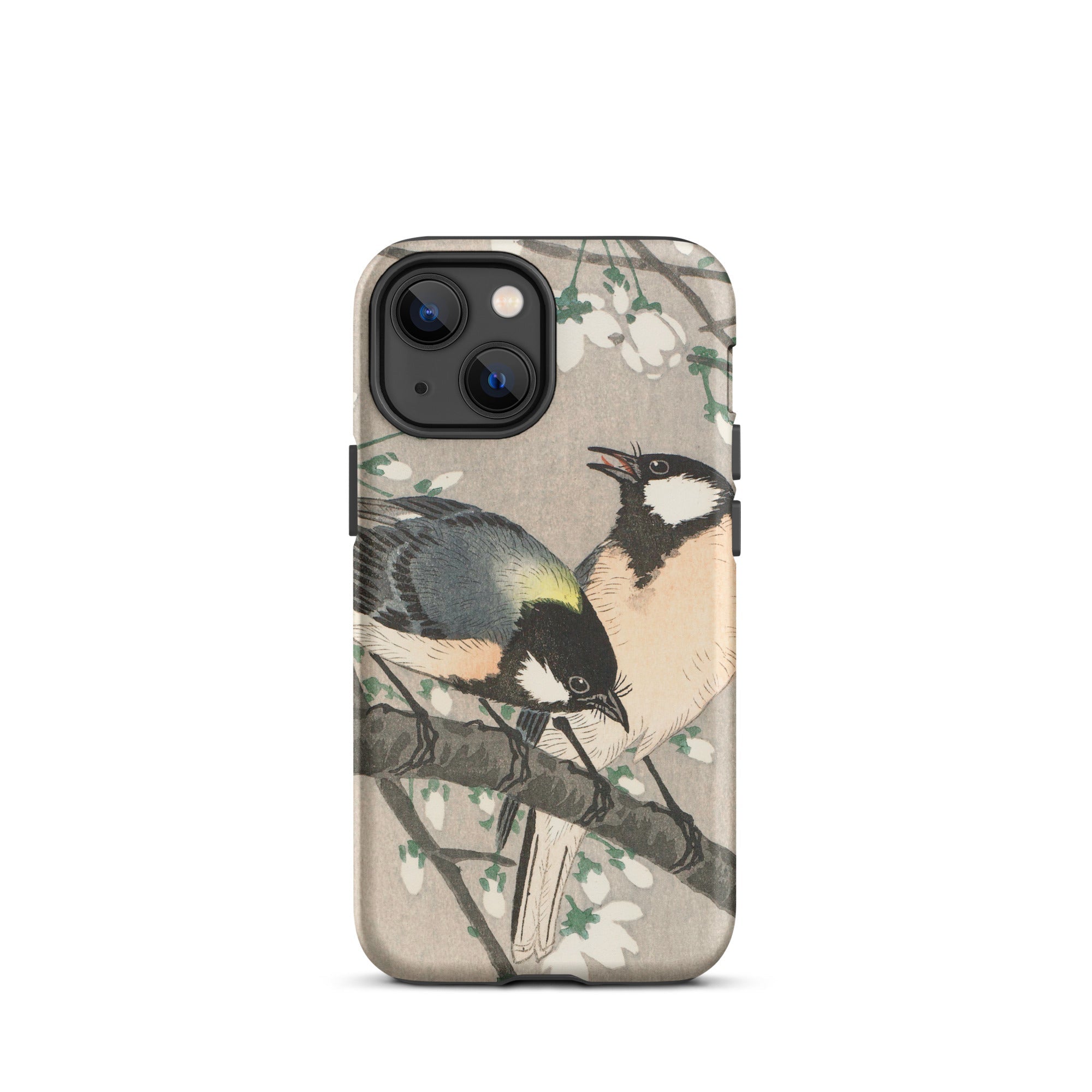 Tits on Cherry Branch Ohara Koson Iphone Case, 13 Mini / Matte, Bird Themed Iphone Case