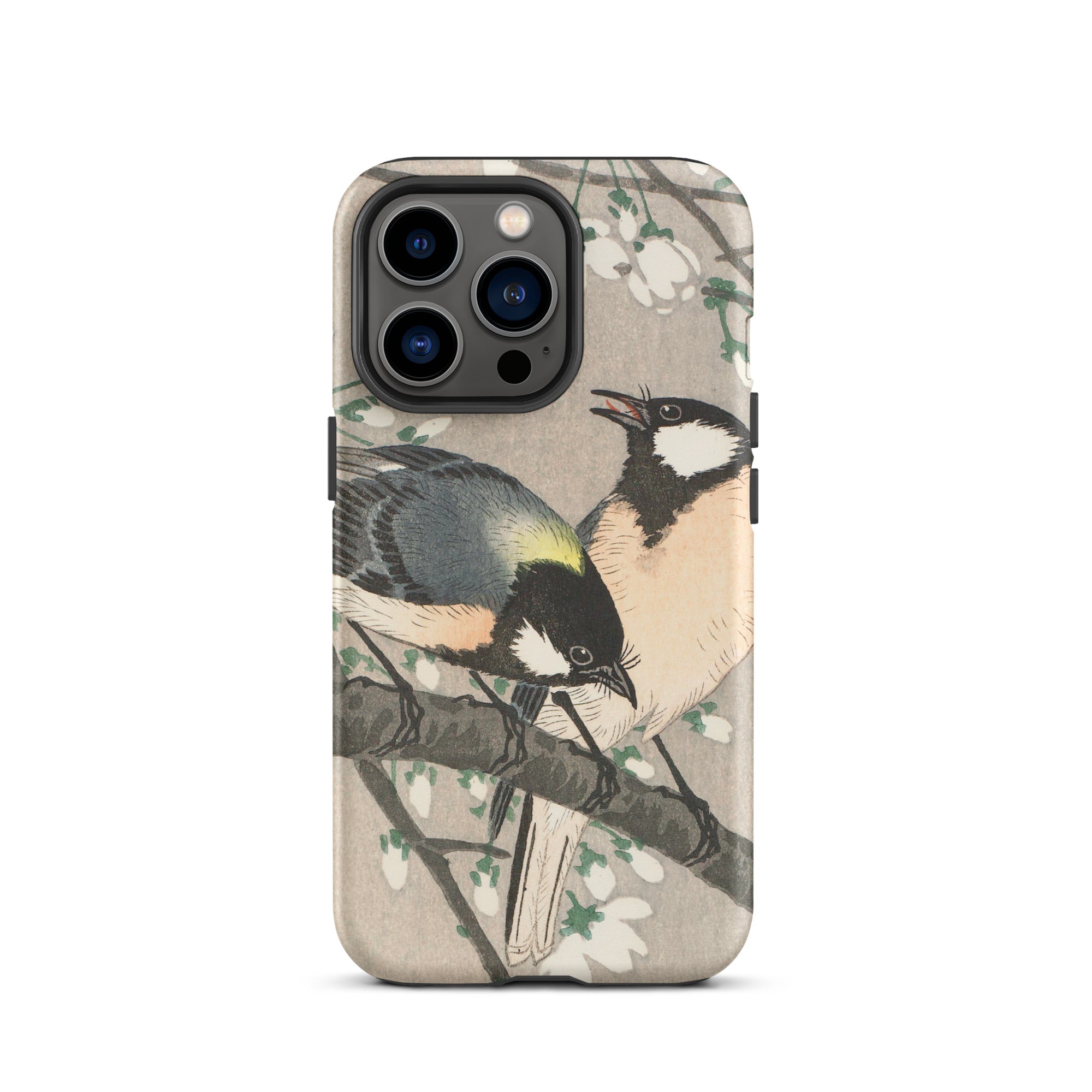 Tits on Cherry Branch Ohara Koson Iphone Case, 13 Pro / Matte, Bird Themed Phone Case