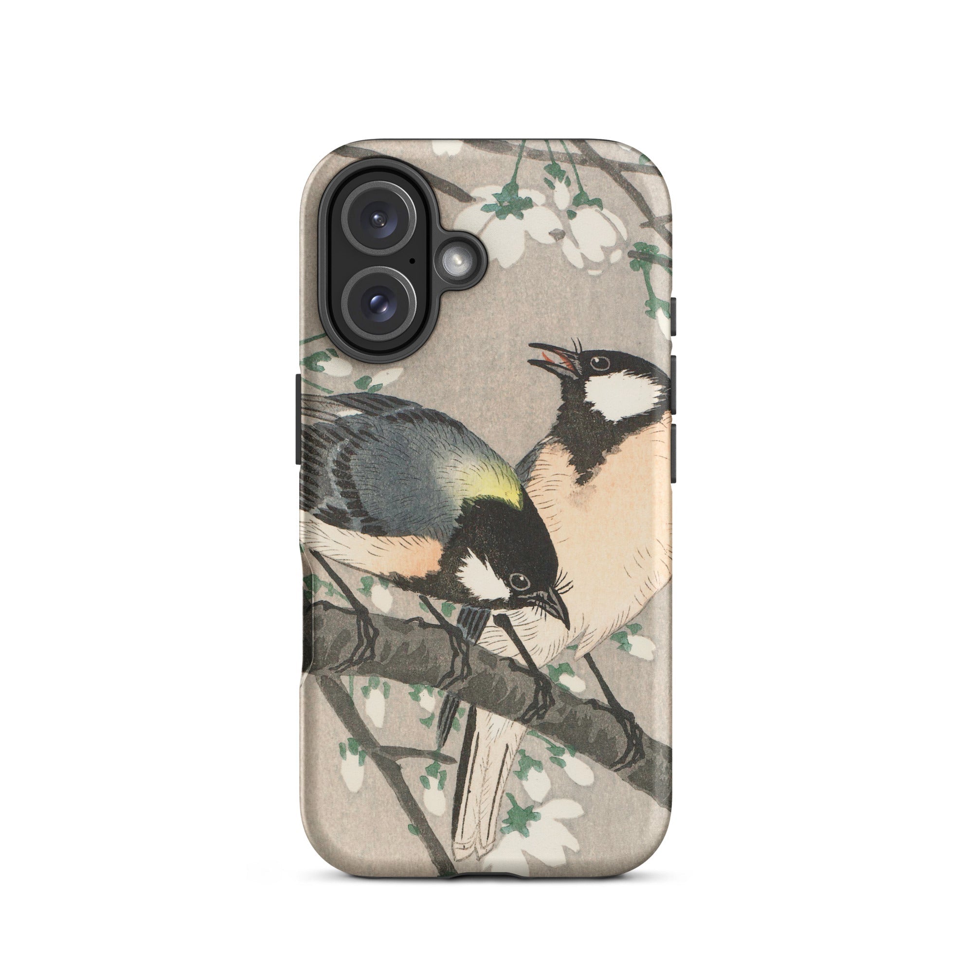 Tits on Cherry Branch Ohara Koson Iphone Case, 16 / Matte, Bird Themed Phone Case