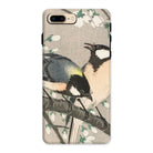 Tits on Cherry Branch Ohara Koson Iphone Case, 8 Plus / Matte, Phone Case Vintage Style Illustration Two Birds Perched Branch