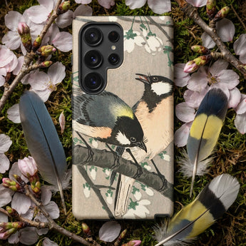 Tits on Cherry Branch - Ohara Koson Phone Case, Mobile Cases, Toby Leon