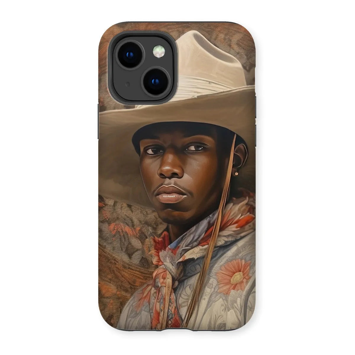 Titus - Gay Black Cowboy Dandy Aesthetic Art Phone Case - Iphone 14 / Matte - Mobile Phone Cases - Aesthetic Art