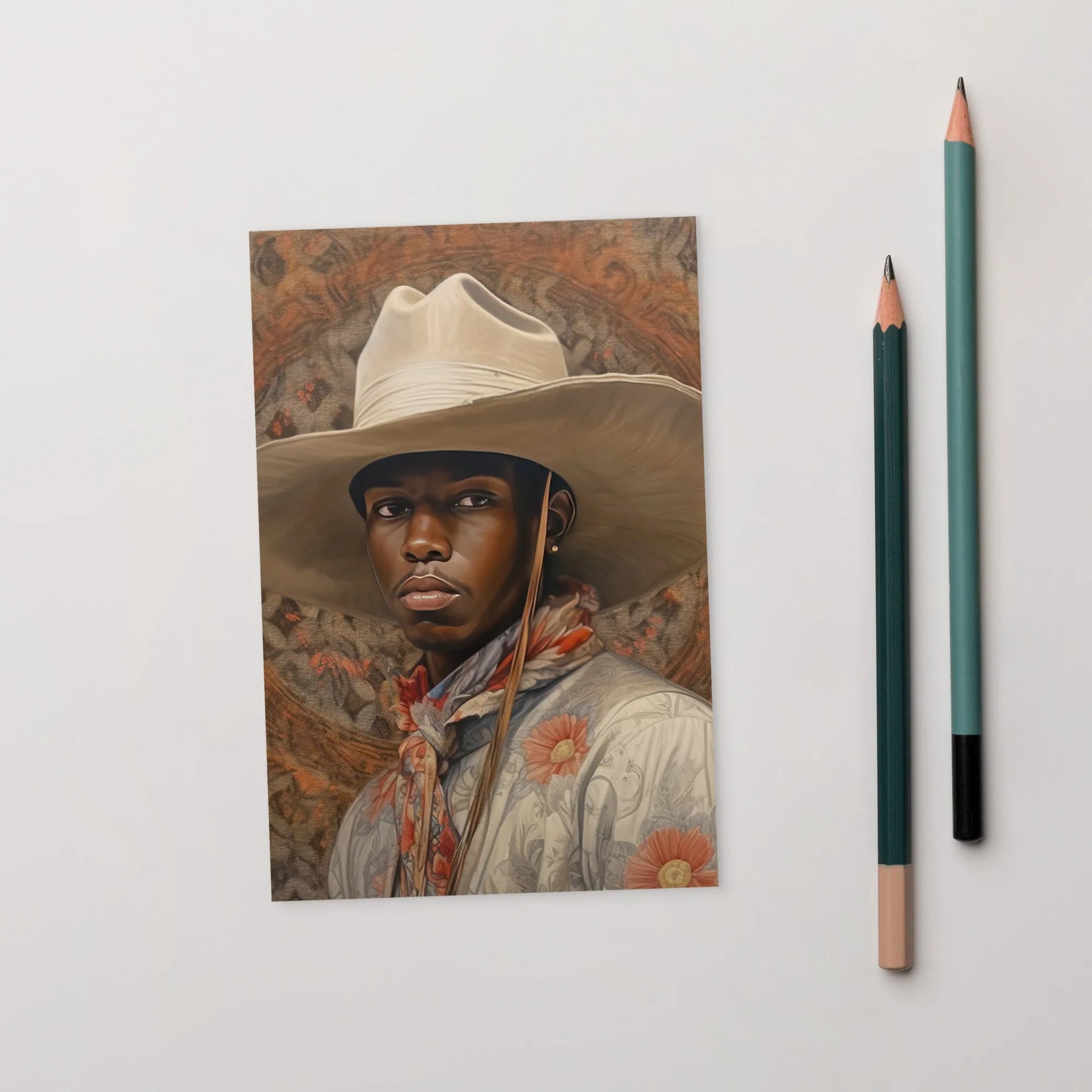 Titus - Gay Black Cowboy Dandy Aesthetic Art Print - 4’x6’ - Posters Prints & Visual Artwork - Aesthetic Art