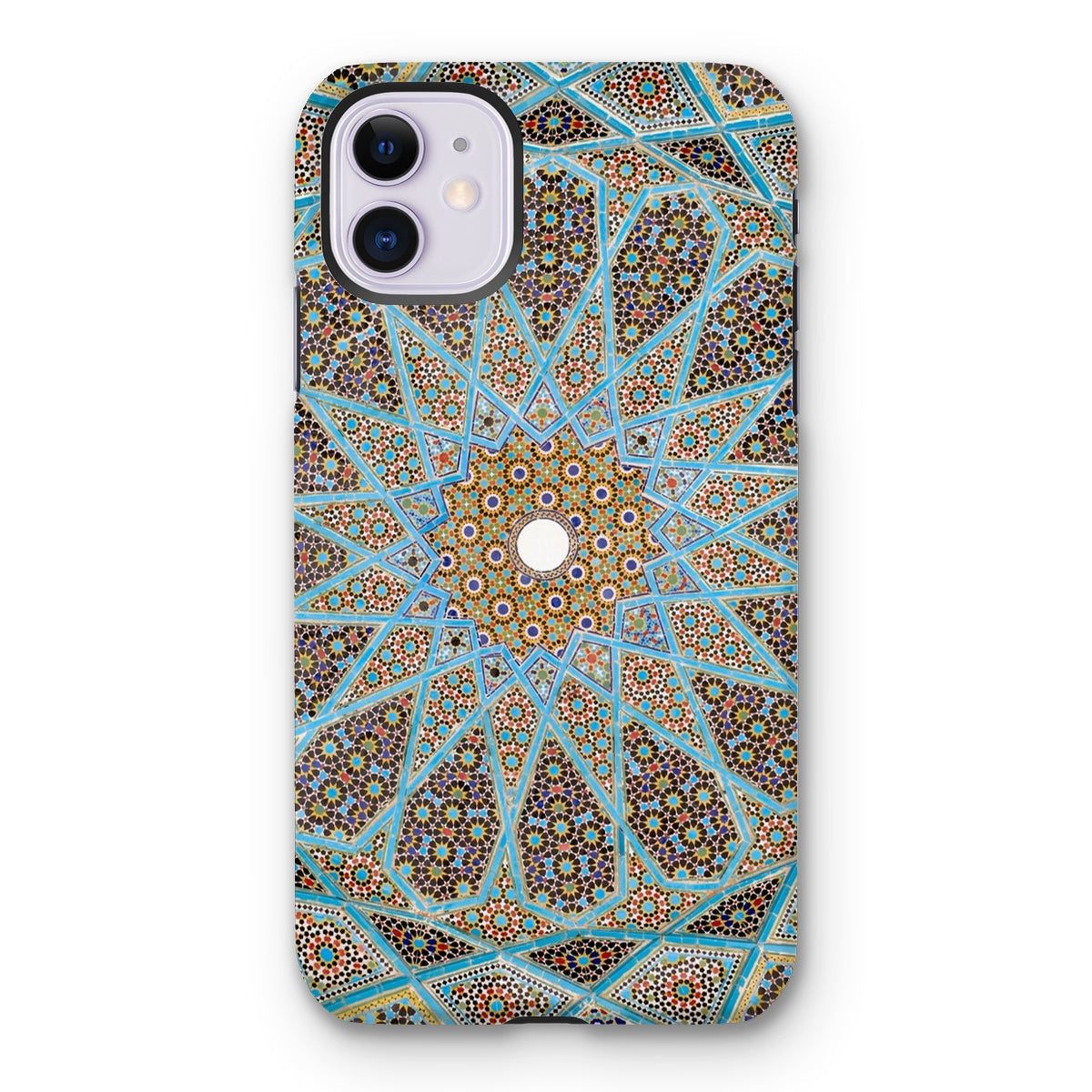 Tomb of Hafez - Shiraz Mosaic Ceiling Iphone Case, 11 / Matte, Intricate Mosaic-patterned Phone Case