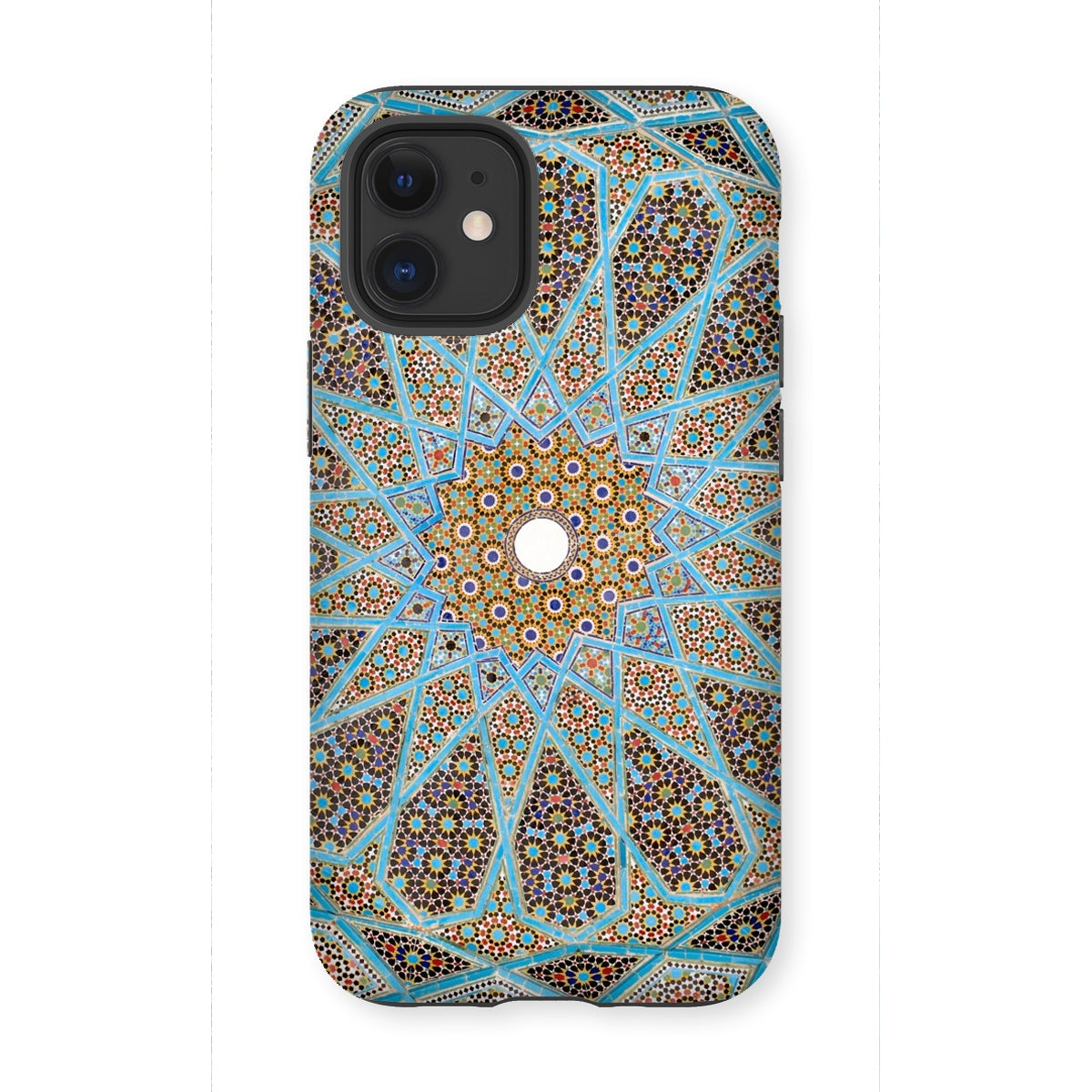 Tomb of Hafez - Shiraz Mosaic Ceiling Iphone Case, 12 Mini / Matte, Intricate Mosaic-patterned Phone Case