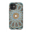 Tomb of Hafez - Shiraz Mosaic Ceiling Iphone Case, 12 Mini / Matte, Intricate Mosaic-patterned Phone Case