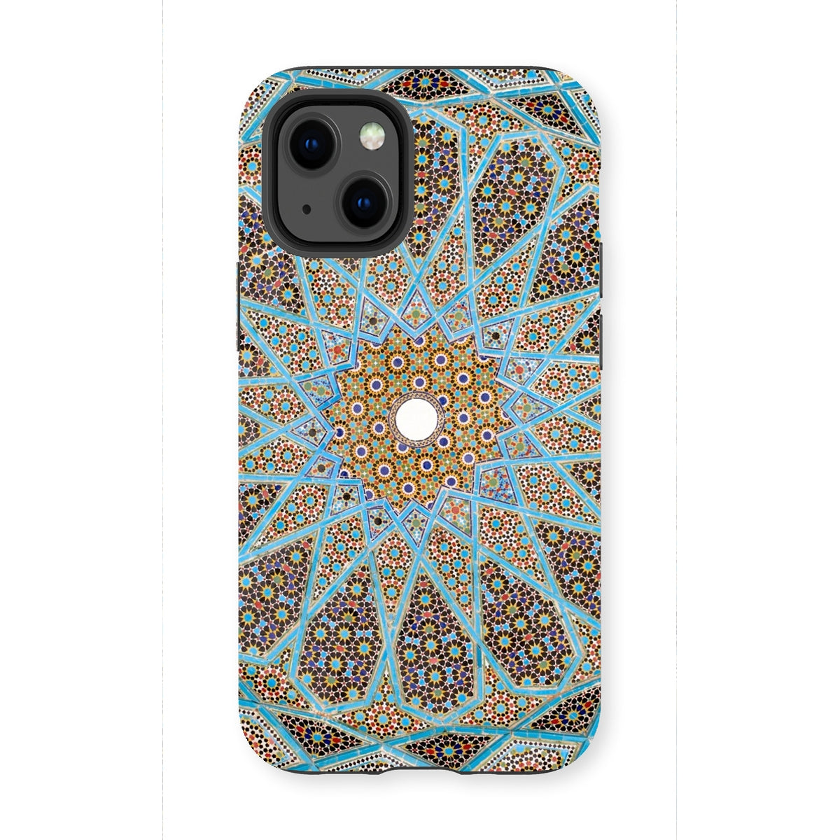 Tomb of Hafez - Shiraz Mosaic Ceiling Iphone Case, 13 Mini / Matte, Intricate Mosaic-patterned Phone Case