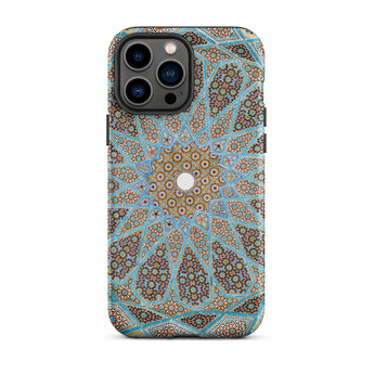 Tomb of Hafez - Shiraz Mosaic Ceiling Iphone Case, 13 Pro Max / Matte, Intricate Patterned Phone Case