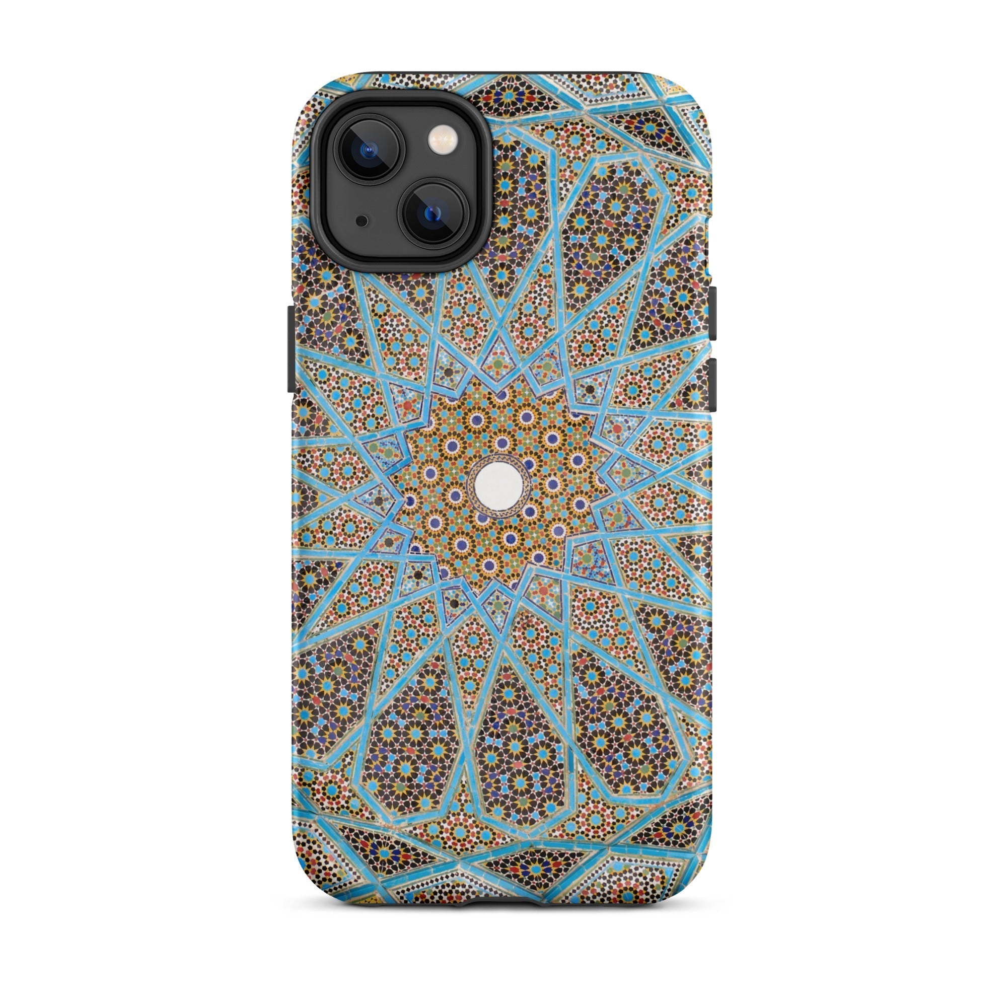 Tomb of Hafez Shiraz Mosaic Ceiling Iphone Case, 14 Plus / Matte, Intricate Mosaic Patterned Phone Case