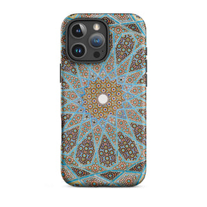 Tomb of Hafez - Shiraz Mosaic Ceiling Iphone Case, 16 Pro Max / Matte, Intricate Patterned Phone Case