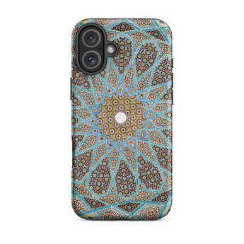 Tomb of Hafez - Shiraz Mosaic Ceiling Phone Case Iphone 16 Plus / Matte Intricate Patterned Phone Case Shiraz Mosaic Ceiling, Forgotten