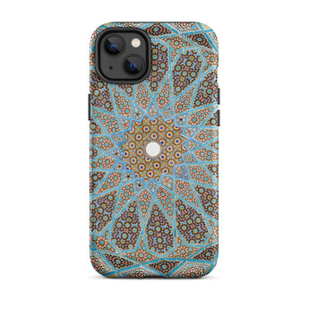 Tomb of Hafez - Shiraz Mosaic Ceiling Phone Case Iphone 14 Plus / Matte Intricate Mosaic-patterned Phone Case Shiraz Mosaic Ceiling,