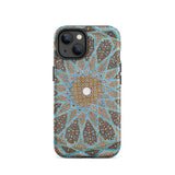 Tomb of Hafez - Shiraz Mosaic Ceiling Phone Case Iphone 14 / Matte Ornate Patterned, Forgotten Alphabets, Mobile Cases