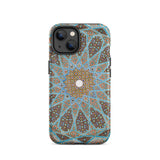 Tomb of Hafez - Shiraz Mosaic Ceiling Phone Case Iphone 14 / Matte Ornate Patterned Phone Case Shiraz Mosaic Ceiling, Forgotten Alphabets,