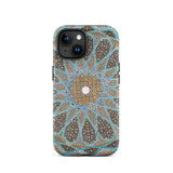 Tomb of Hafez - Shiraz Mosaic Ceiling Phone Case Iphone 15 / Matte Ornate Patterned Phone Case Shiraz Mosaic Ceiling, Forgotten Alphabets,