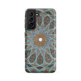 Tomb of Hafez - Shiraz Mosaic Ceiling Phone Case Samsung Galaxy S21 Fe / Matte Vibrant Intricately Designed Phone Case Detailed Geometric