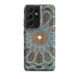 Tomb of Hafez - Shiraz Mosaic Ceiling Phone Case Samsung Galaxy S21 Ultra / Matte Phone Case Intricate Symmetrical Geometric Pattern Shades