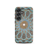 Tomb of Hafez - Shiraz Mosaic Ceiling Phone Case Samsung Galaxy S25 / Matte Phone Case Intricate Symmetrical Geometric Pattern Shades