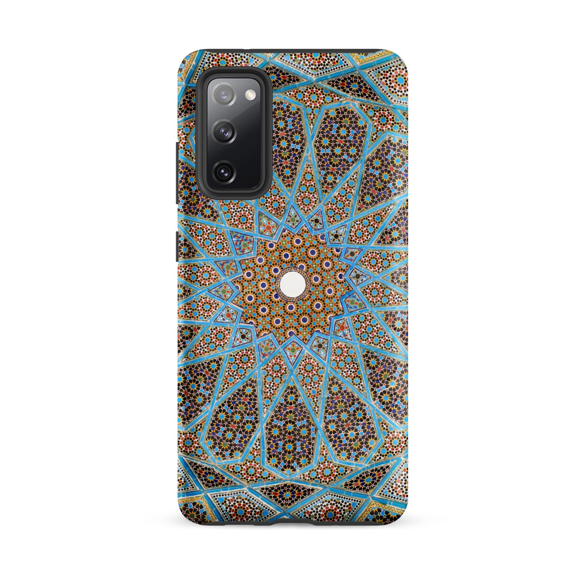 Tomb of Hafez Shiraz Mosaic Ceiling Samsung Case, Galaxy S20 Fe / Matte, Smartphone Vibrant Intricate Geometric Pattern Case