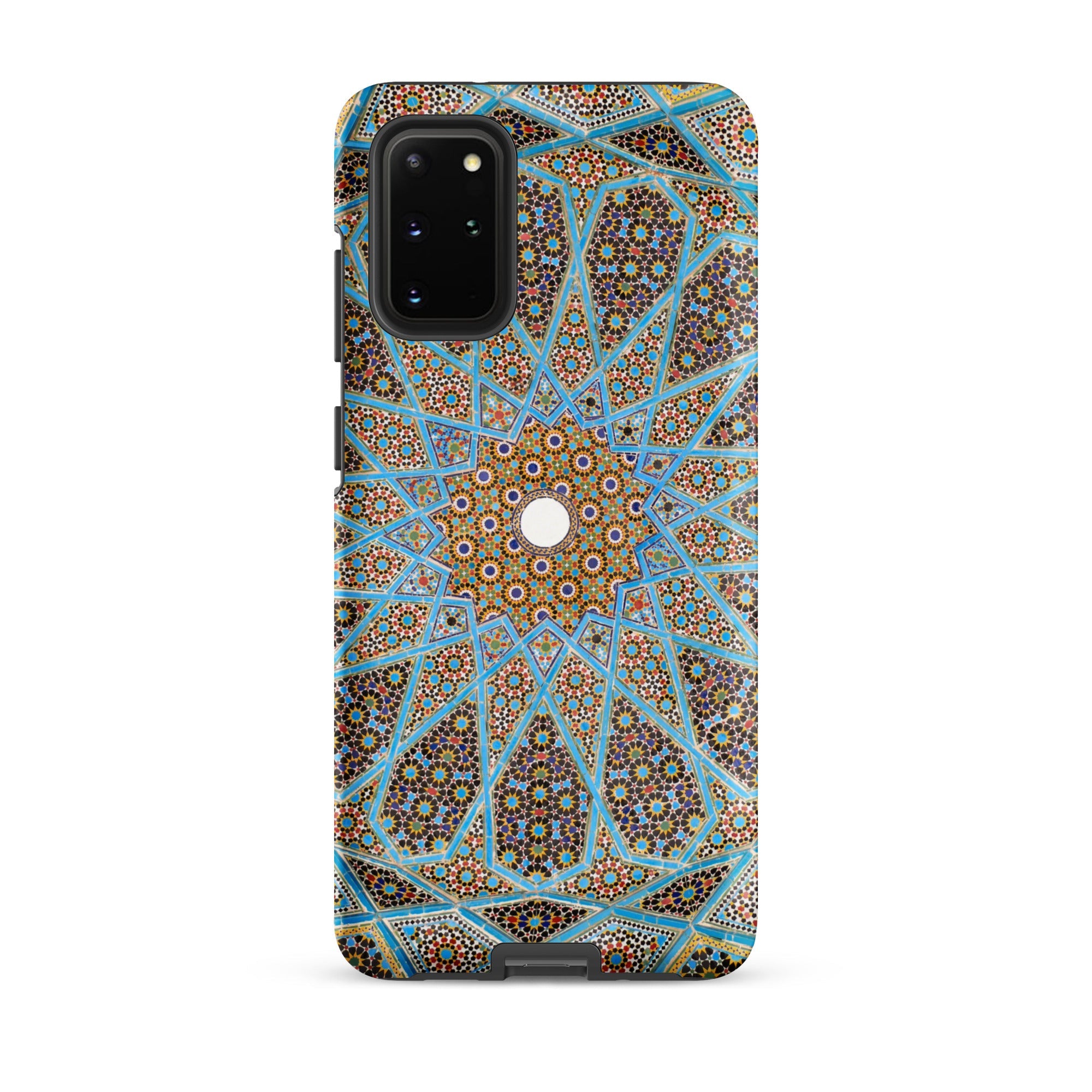 Tomb of Hafez Shiraz Mosaic Ceiling Samsung Case, Galaxy S20 Plus / Matte, Smartphone Patterned Case Intricate Geometric Islamic Tile Work
