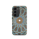 Tomb of Hafez Shiraz Mosaic Ceiling Samsung Case, Galaxy S23 / Matte, Smartphone Case Complex Blue Gold Pink Geometric Tile